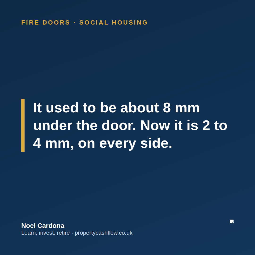 Fire Doors: 8 mm Used to Pass. Now It's 2 to 4 mm on Every Side